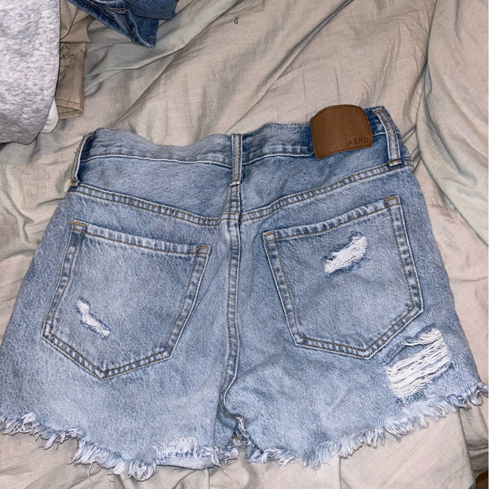 Aeropostale distressed jean shorts